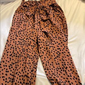 Leopard Print Women's Pants